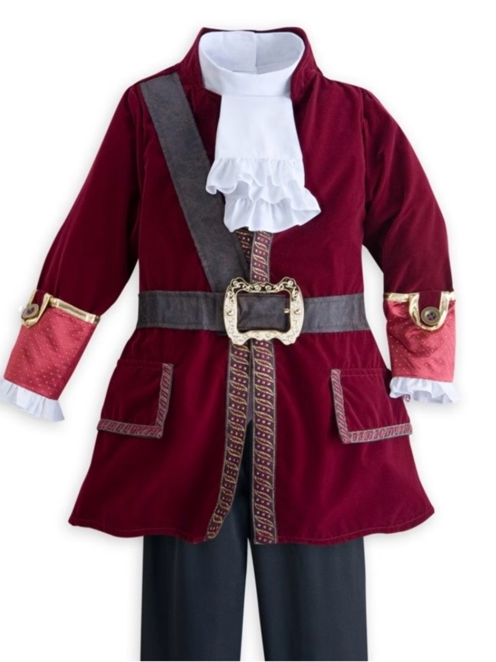 Disney Store Captain Hook Pirate Jacket Peter Pan Child Size XS 4 Costume